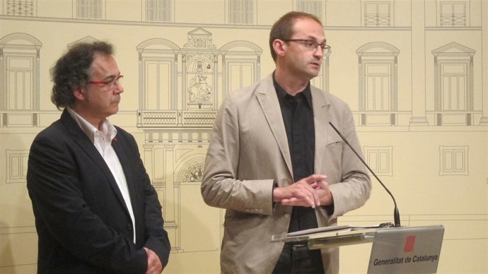 Jordi Miralles (EUiA) y Joan Herrera (ICV)