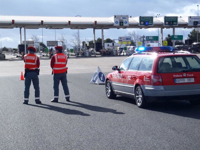 Control de la Policía Foral.