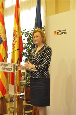La presidenta de Aragón, Luisa Fernanda Rudi