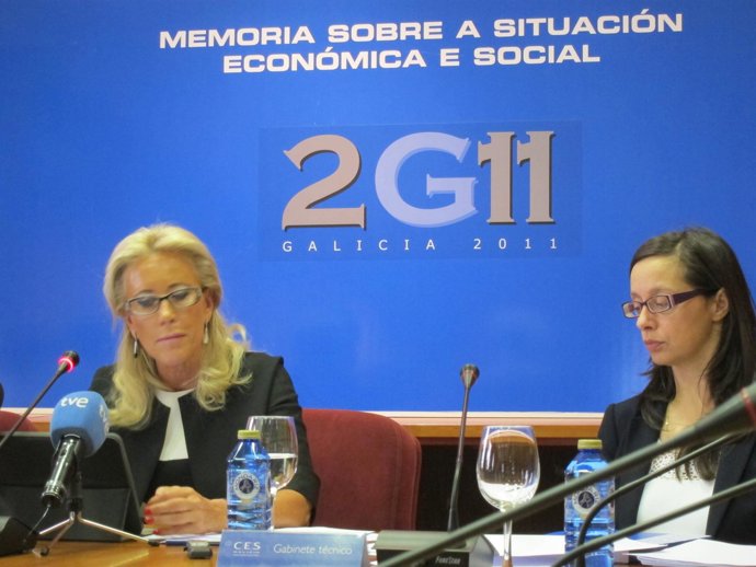 Corina Porro, en la presentación de la memoria 2011 del CES