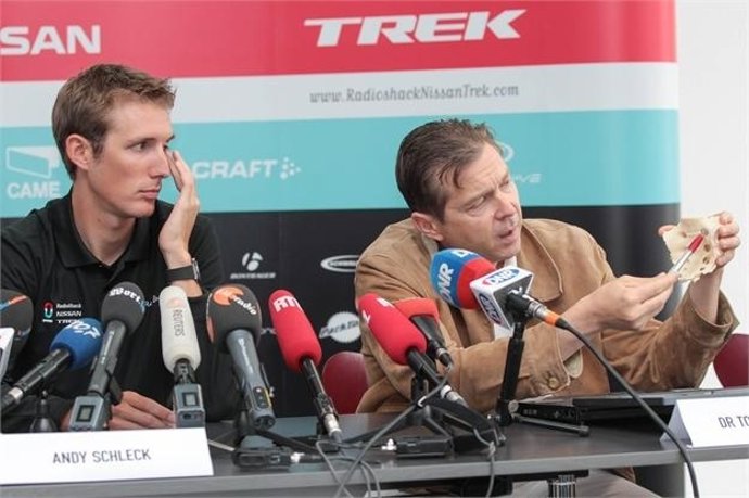 Andy Schleck En Rueda De Prensa