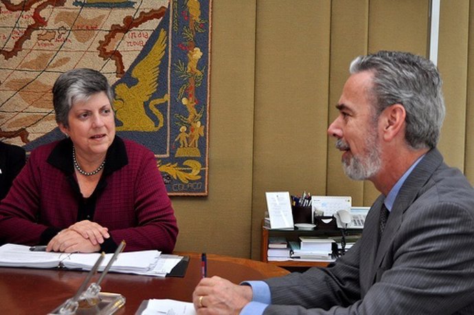 Janet Napolitano con Antonio Patriota.