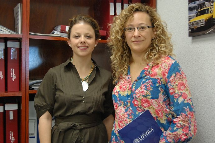 Las investigadoras de ETEA-Loyola Mónica de la Paz y Pilar Campoy
