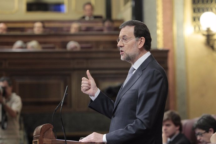 Mariano Rajoy habla en el congreso de los Diputados
