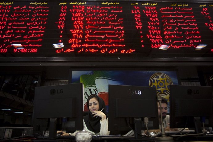 La bolsa de valores iraní