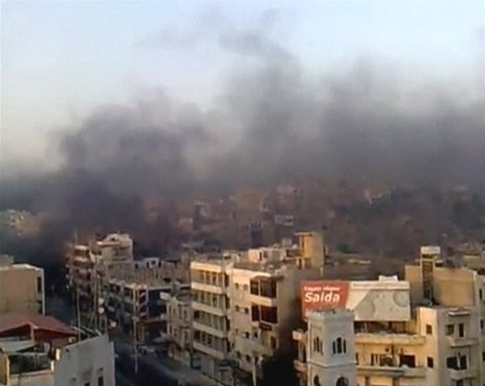 Bombardeos Sobre La Ciudad Siria De Hama