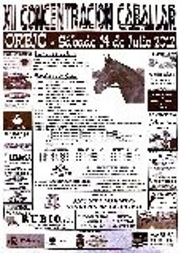 Cartel de la concentración caballar 