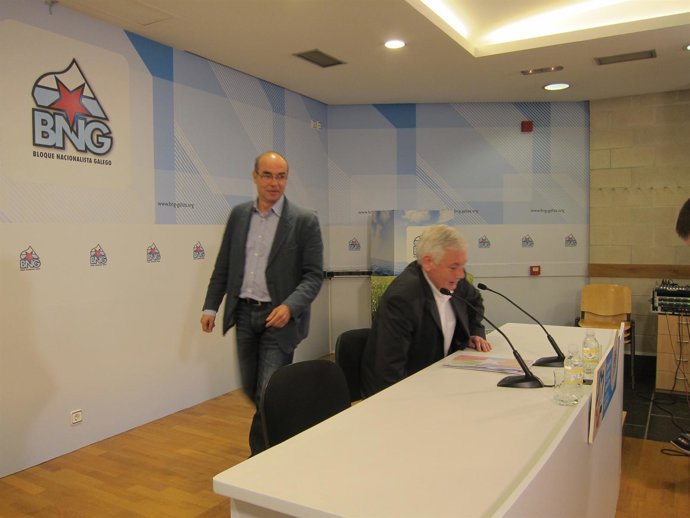 Rueda de prensa de Jorquera y Guillerme Vázquez, BNG