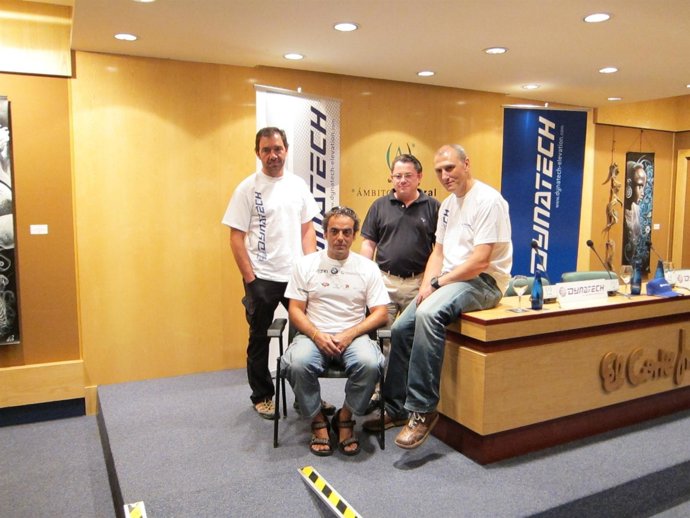 Carlos Pauner, Raúl Martínez y Francisco Lorente este viernes en Zaragoza