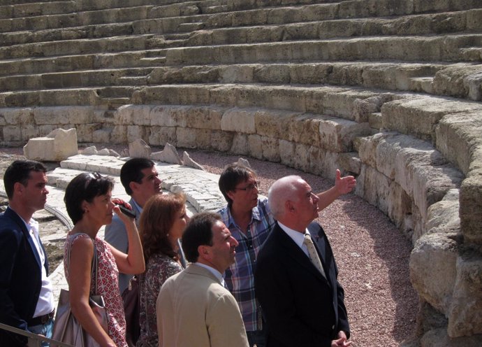 Luciano Alonso en el Tetro Romano de Málaga