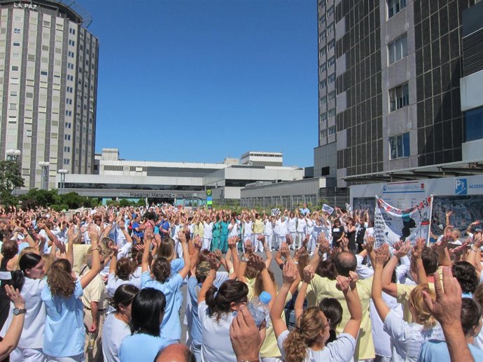 Protesta De Los Trabajadores De La Paz 