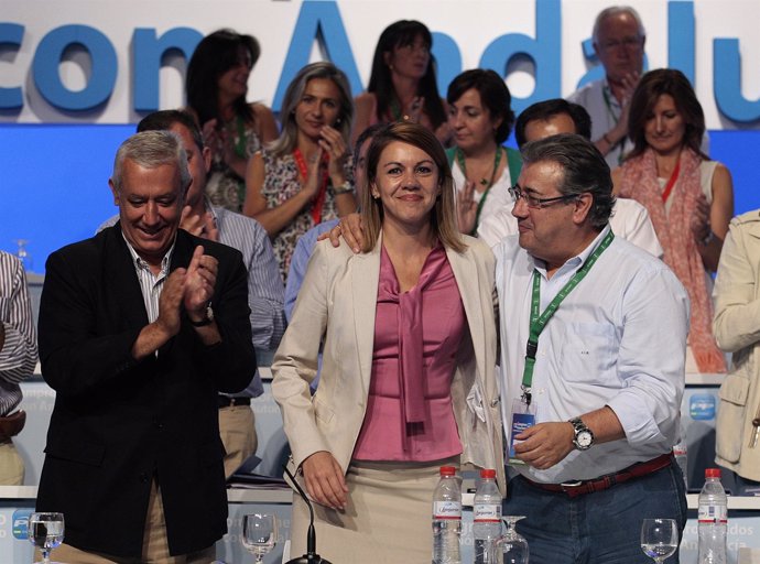 Arenas, ovacionado en su despedida de la Presidencia del PP-A