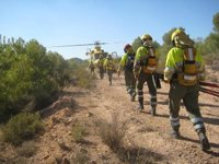 Murcia presenta una peligrosidad de riesgo extremo de incendios forestales en toda la región salvo en la costa