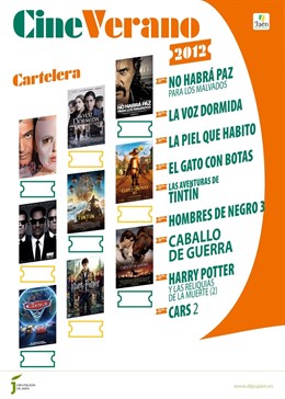 Cartel del cine de verano