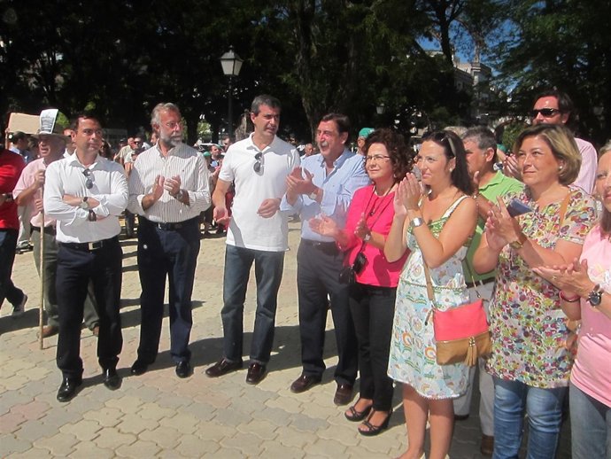 PP y PSOE en la manifestación