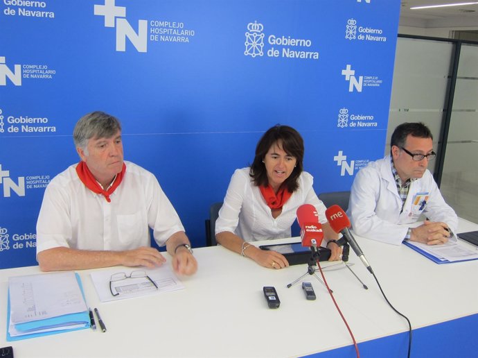 La consejera Marta Vera, Luis Otermin (i) y Wilfredo Soler.