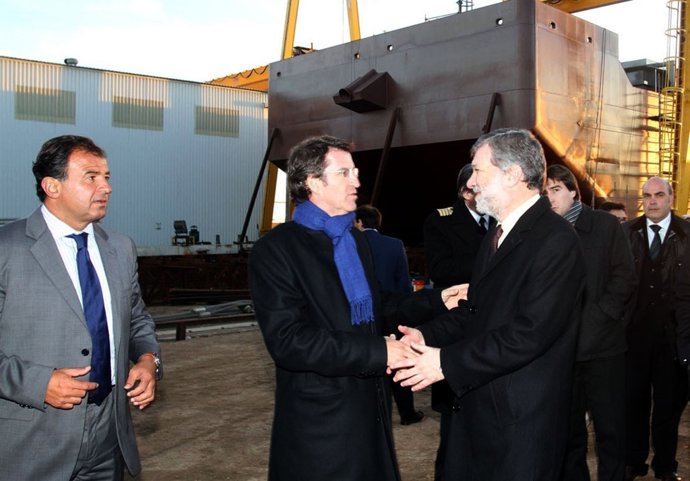 FEIJÓO DESTACA QUE A CONSTRUCIÓN DE TRES BARCAZAS EN URUGUAI POLO GRUPO GALEGO G