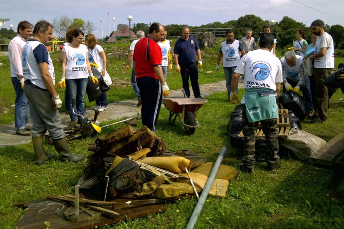 Javier Fernández participa en el programa de voluntariado ambiental