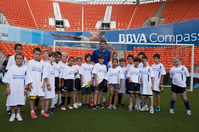 Iker Casillas en Houston con el BBVA
