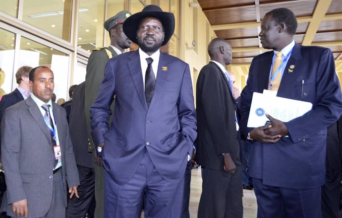 El presidente de Sudán del Sur, Salva Kiir, en una cumbre de la Unión Africana
