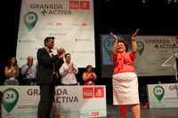 La nueva Ejecutiva del PSOE de Granada, apoyada por el 92,83% de los votos