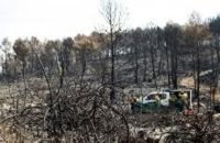 Los fuegos de Cortes y Andilla causan daños en servicios básicos por valor de 4,3 millones