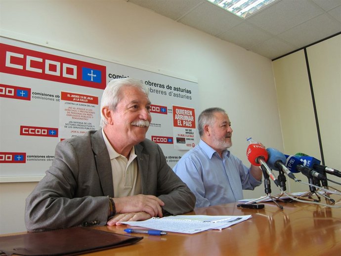 Braga (izquierda) y Pino, durante la rueda de prensa.