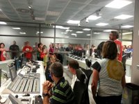 Trabajadores de RTVV impiden la emisión del informativo de mediodía tras la propuesta del ERE