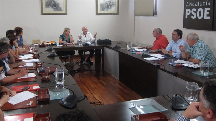 Reunión Del PSOE-A Con UGT Y CCOO