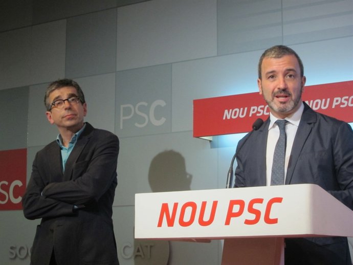 Jordi Martí junto a Jaume Collboni