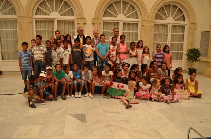 Niños del programa 'Vacaciones en paz' 