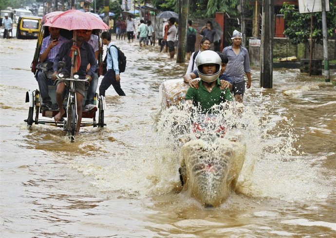 Inundaciones en la India