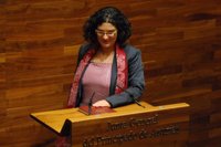 Marta Pulgar promete su cargo de diputada de IU en Asturias