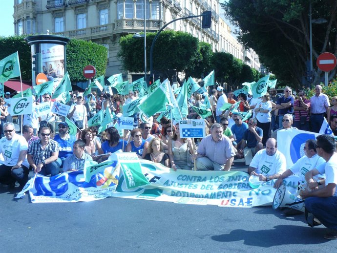 Concentración de CSIF por los ajustes económicos