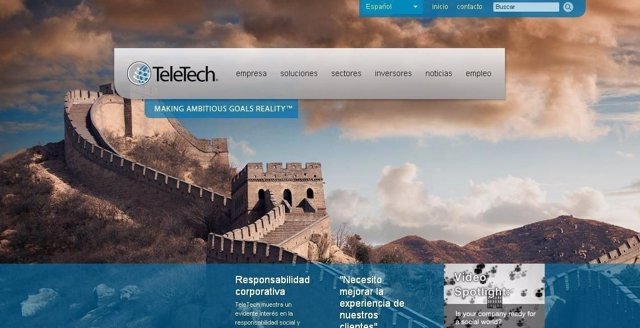 Página web de Teletech