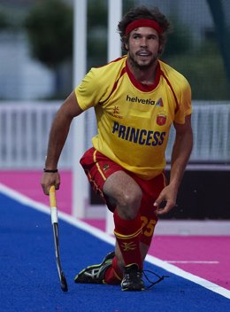 Pau Quemada, jugador de la selección española de hockey sobre hierba