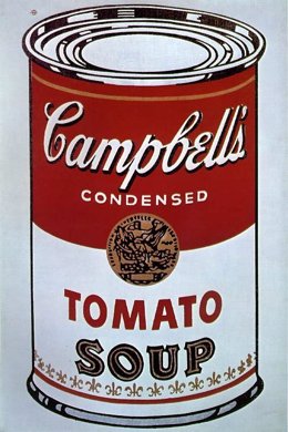 La famosa imagen de Campbell's Soup 