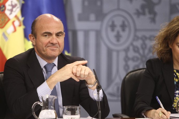 Luis de Guindos tras el Consejo de Ministros