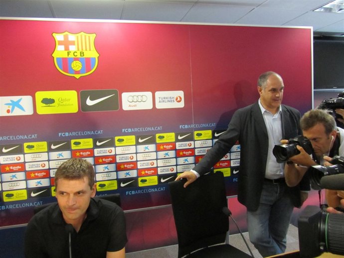 Tito Vilanova y Andoni Zubizarreta