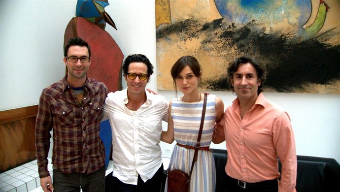De izq. A drcha, Adam Levine, Row Morrow, Keira Knightley y Juan Manuel Gabarrón
