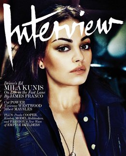 Mila Kunis para Interview