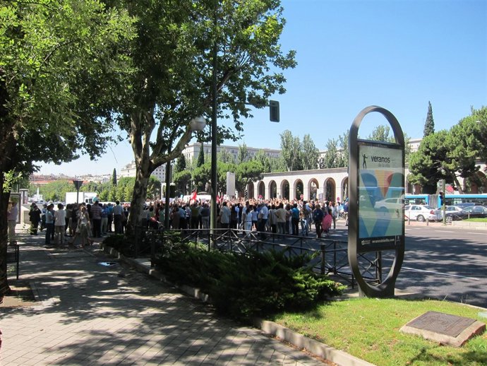 Funcionarios Cortan El Paseo De La Castellana El Martes, 17 De Julio