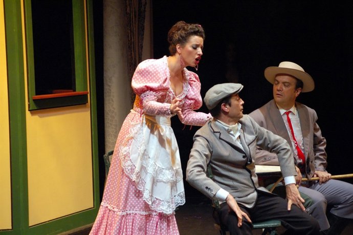 Escena de la zarzuela 'Agua, azucarillos y aguardiente'