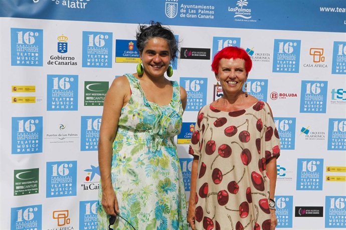 Brigitte González y María Isabel García Bolta durante la presentación