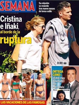 La Infanta Cristina e Iñaki Urdangarín en la revista Semana