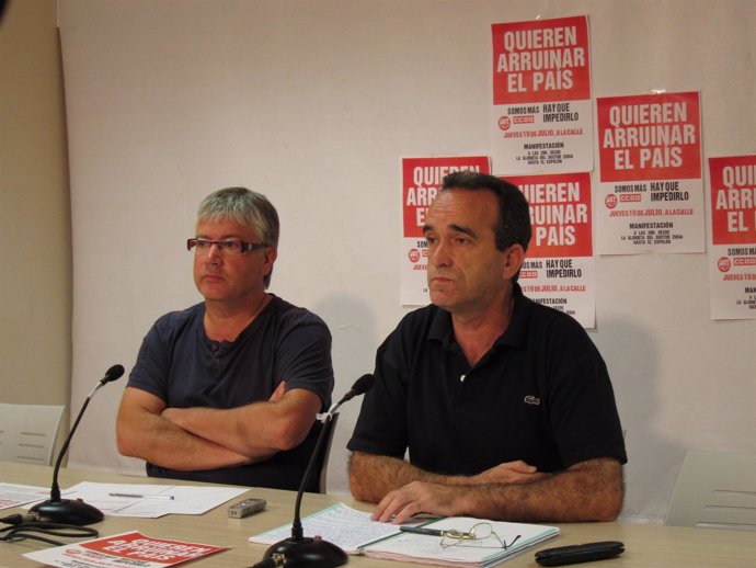Javier Granda y Koldo González, en la rueda de prensa