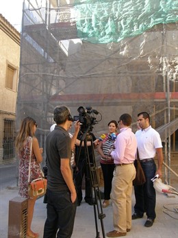 Las obras de restauración del Porche de San Antonio