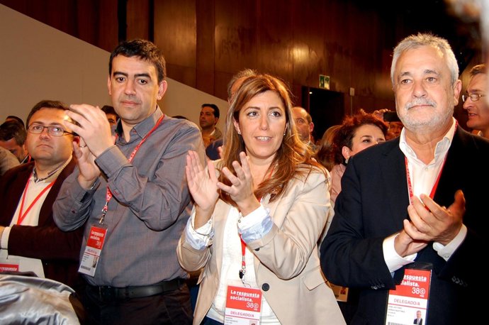 Mario Jiménez, Susana Díaz Y Griñán En El Congreso Del PSOE