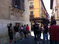 Los mineros se concentran en las puertas de la Diputación de León y cortan el tráfico en el Alto del Portillo y Villa