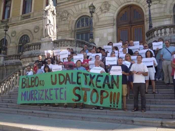 Empleados del Ayuntamiento de Bilbao contra los recortes